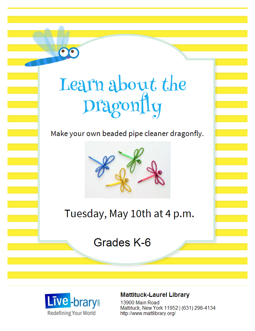 Learn about and make a beaded dragonfly