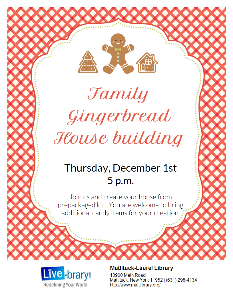 Back in person - Gingerbread house build and design