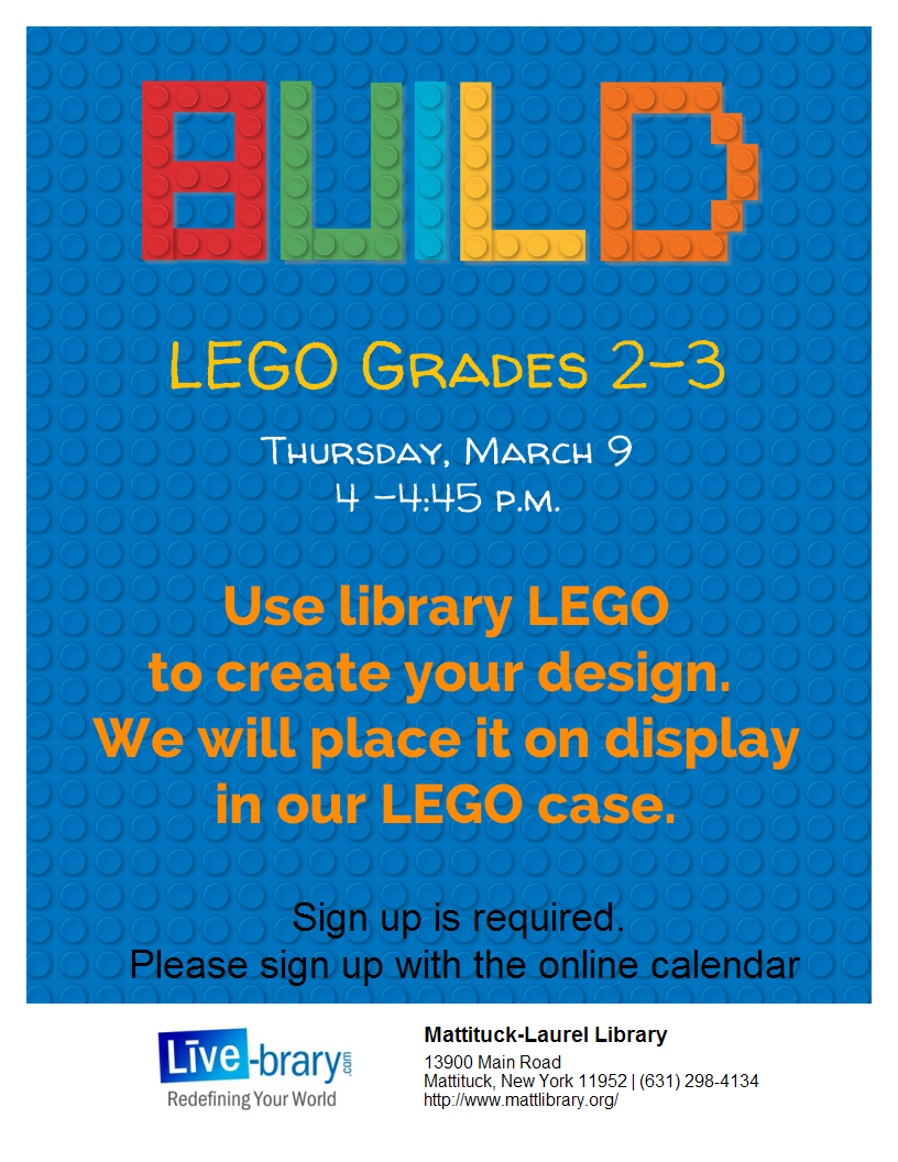 Create with library LEGO and see it on display