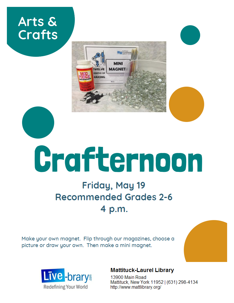 Join us for this crafternoon