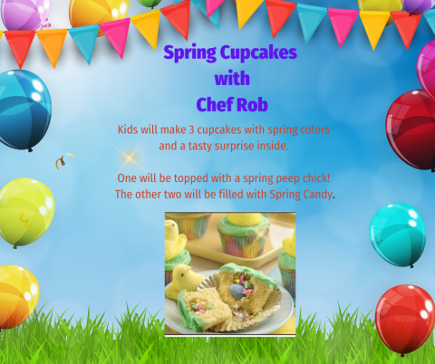 Join Chef Rob for an "eggcellent" cupcake